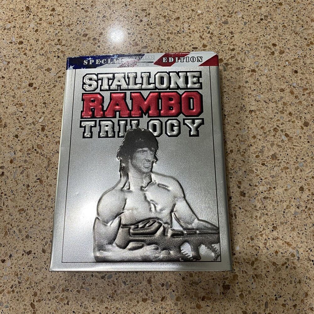 Stallone Rambo Trilogy: Special Artisan Edition (4 DVD Steal Box Set, 2002, R)